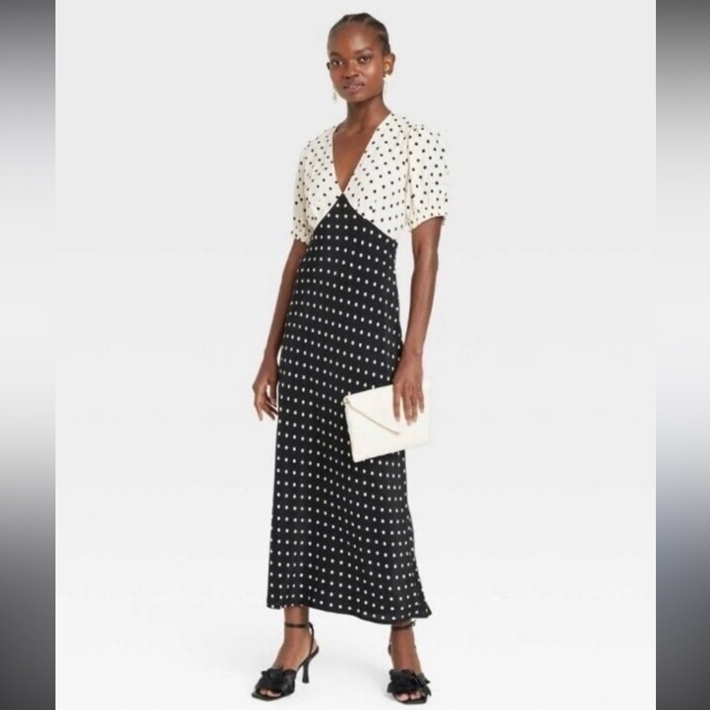 A New Day Black and White Maxi Dress